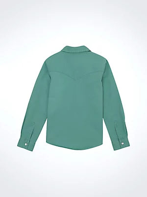 Girl's Colorwash Western Snap Shirt
