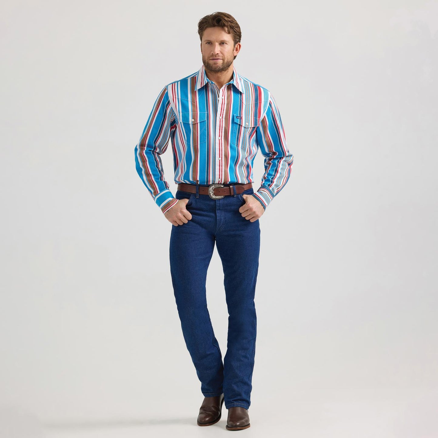 Wrangler® Vintage Inspired Long Sleeve Shirt