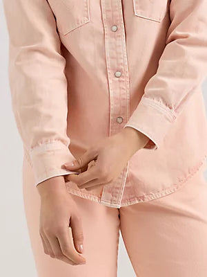 Women's Wrangler Colorwash Slim Western Snap Shirt