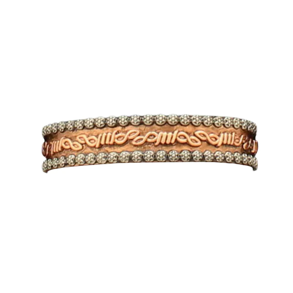 Silver Strike Copper Bracelet
