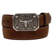 3D Boys Longhorn Buckle Belt