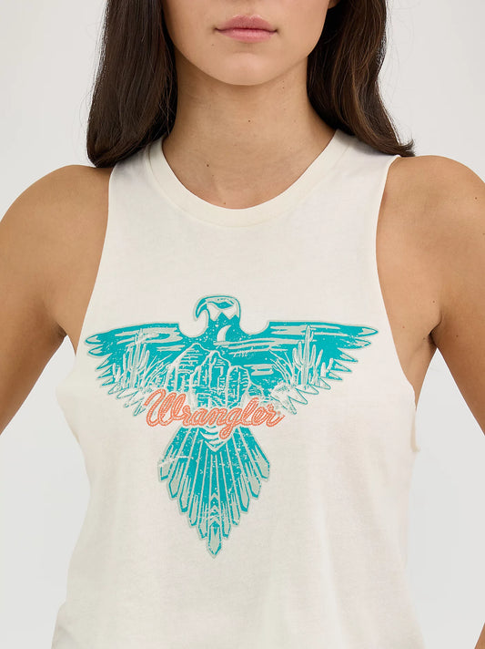 Women's Wrangler Festival Crop Graphic Tank