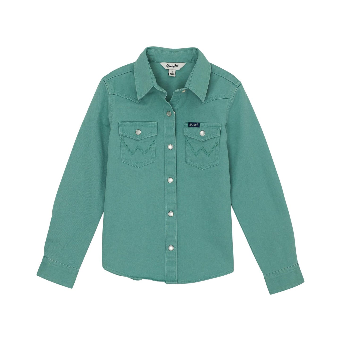 Girl's Colorwash Western Snap Shirt