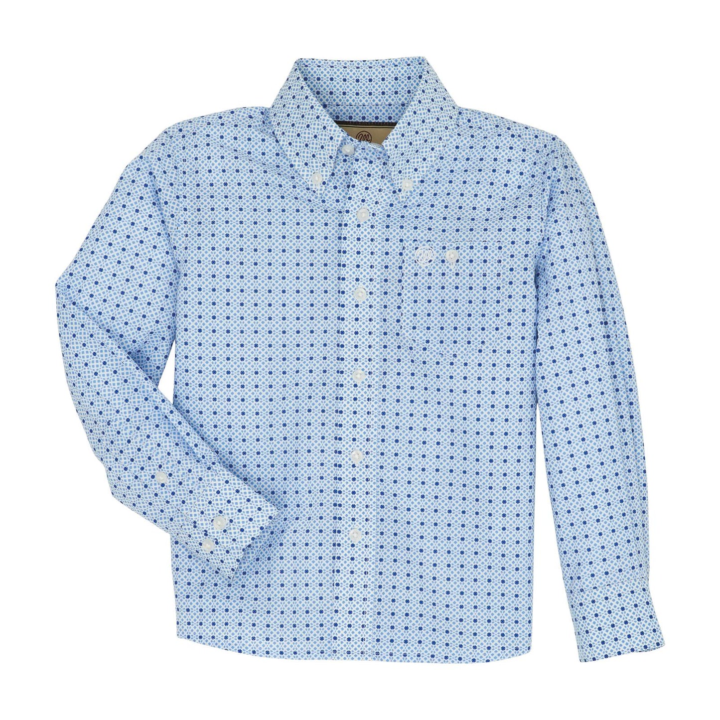 Boy's Classic Button-Down Print Shirt