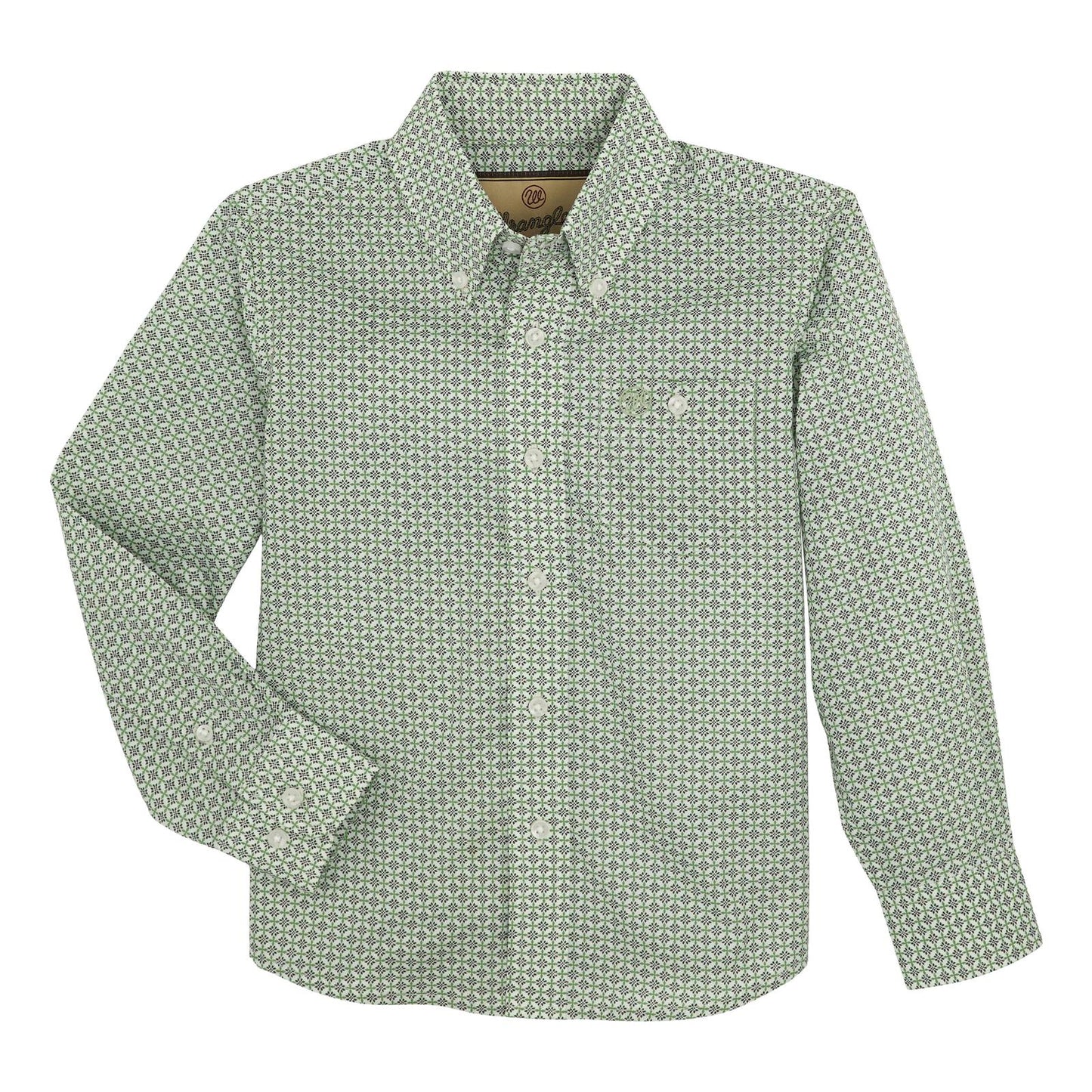 Boy's Classic Button-Down Print Shirt