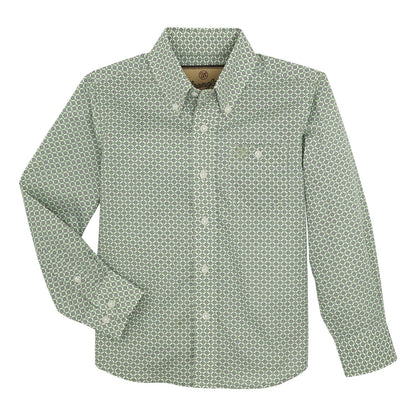 Boy's Classic Button-Down Print Shirt