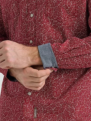 Premium Long Sleeve Western Snap Printed Shirt