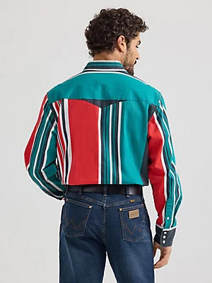 Vintage-Inspired Brushpopper Western Snap Workshirt