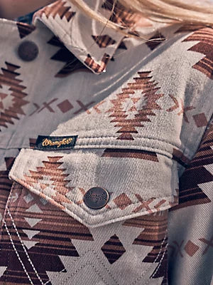Women's Western Printed Boyfriend Jacket