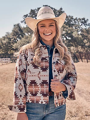 Women's Western Printed Boyfriend Jacket
