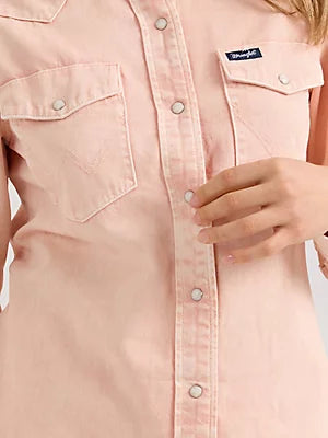 Women's Wrangler Colorwash Slim Western Snap Shirt