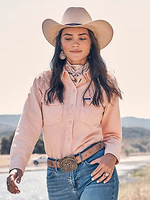 Women's Wrangler Colorwash Slim Western Snap Shirt