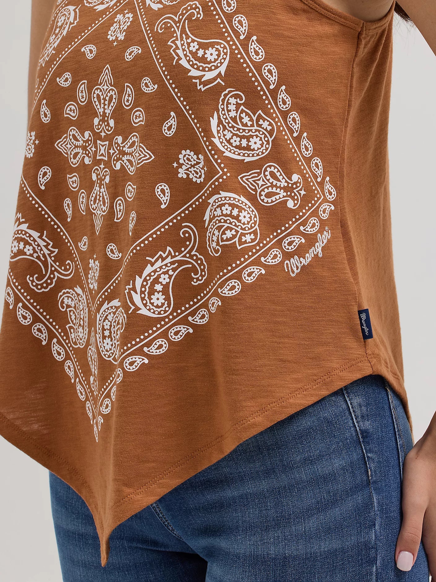 Women's Wrangler Bandana Diamond Front Tank