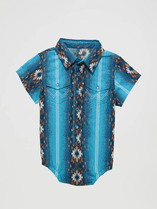 Baby Boy Short Sleeve Checotah Bodysuit
