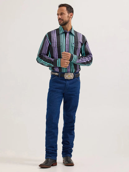 Vintage-Inspired Brushpopper Western Snap Workshirt