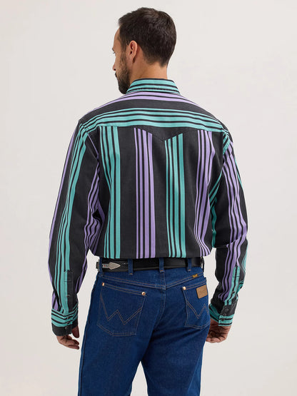 Vintage-Inspired Brushpopper Western Snap Workshirt