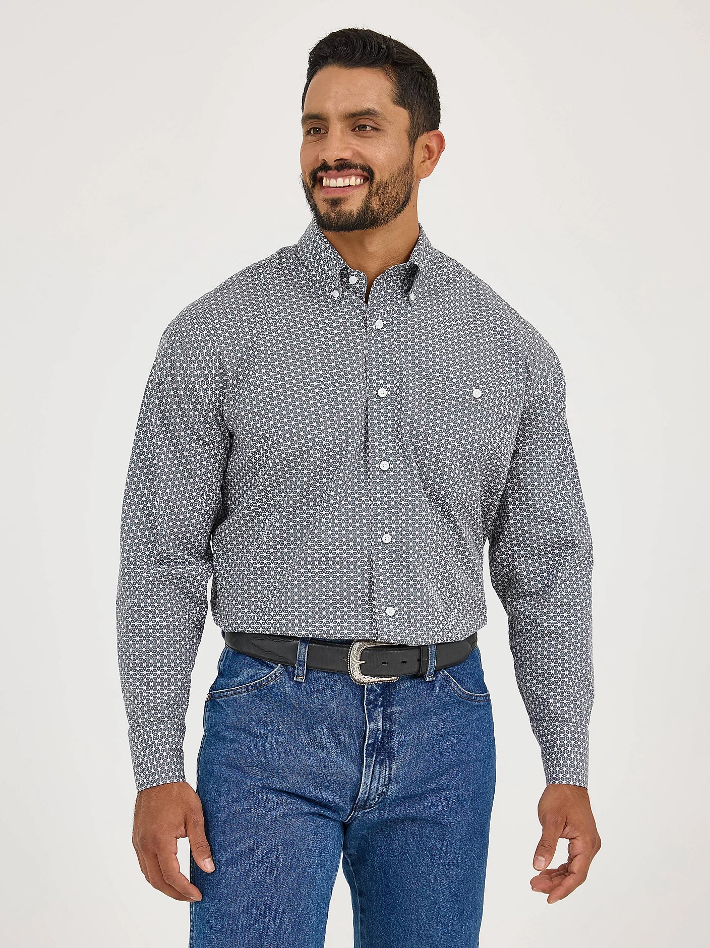 Men's Wrangler Bucking Cancer Western Snap Shirt