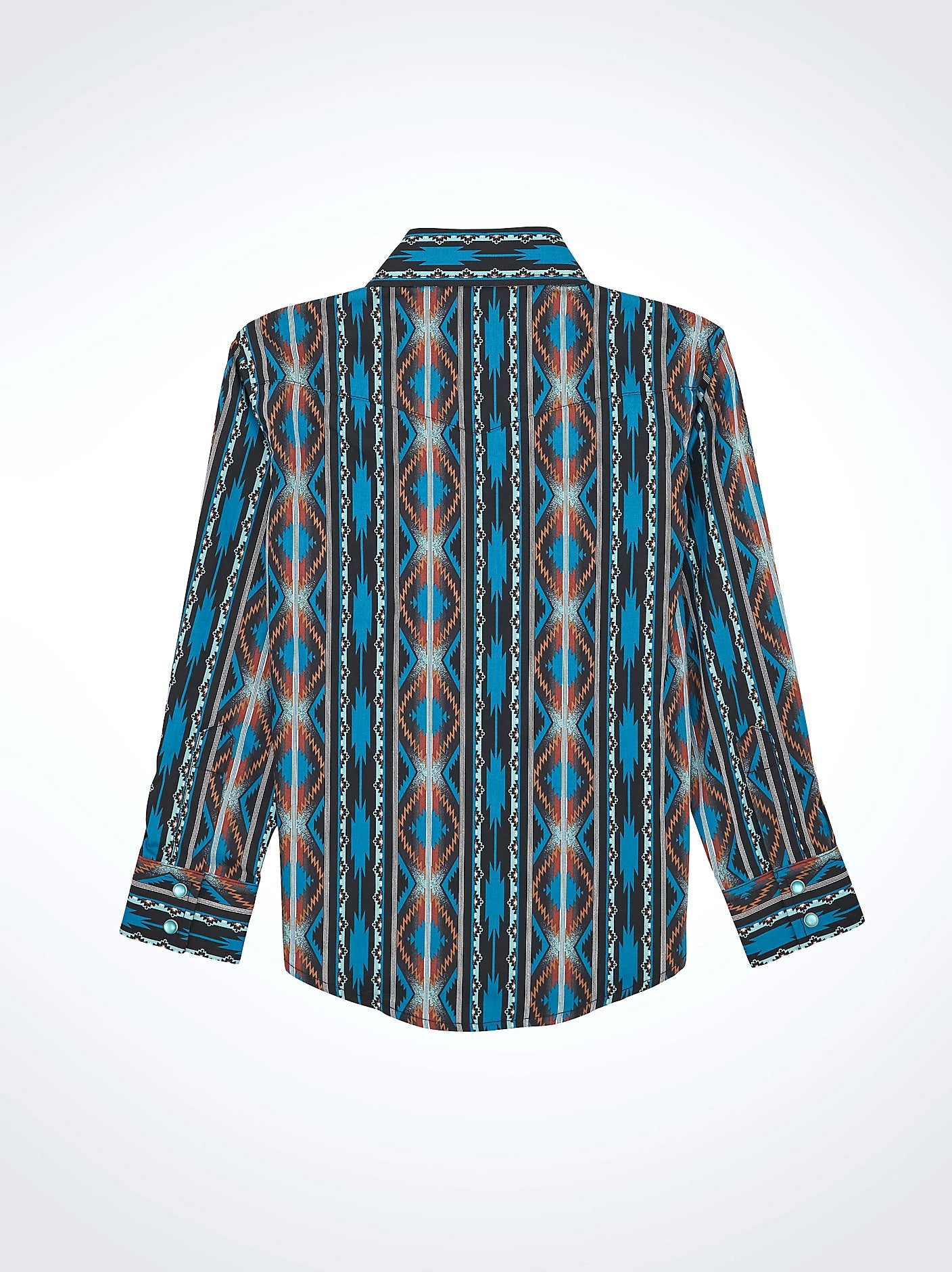 BOY'S CHECOTAH LONG SLEEVE WESTERN SNAP SHIRT