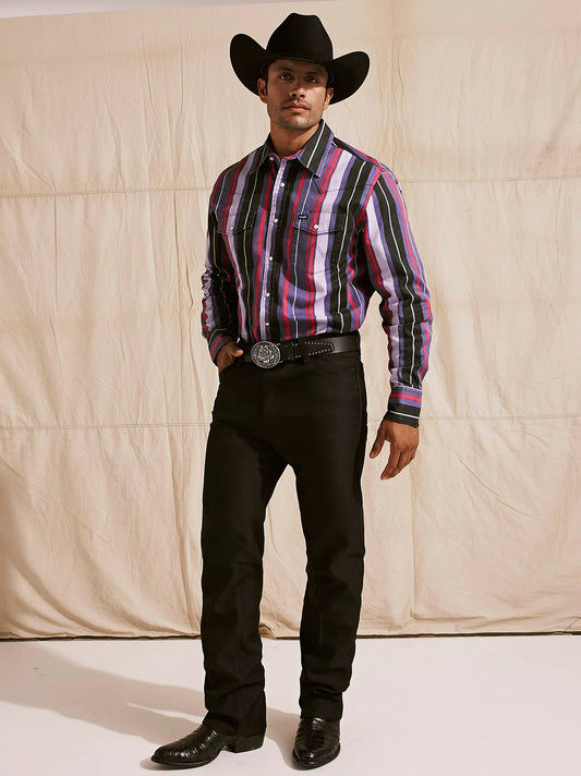VINTAGE-INSPIRED BRUSHPOPPER WESTERN SNAP WORKSHIRT
