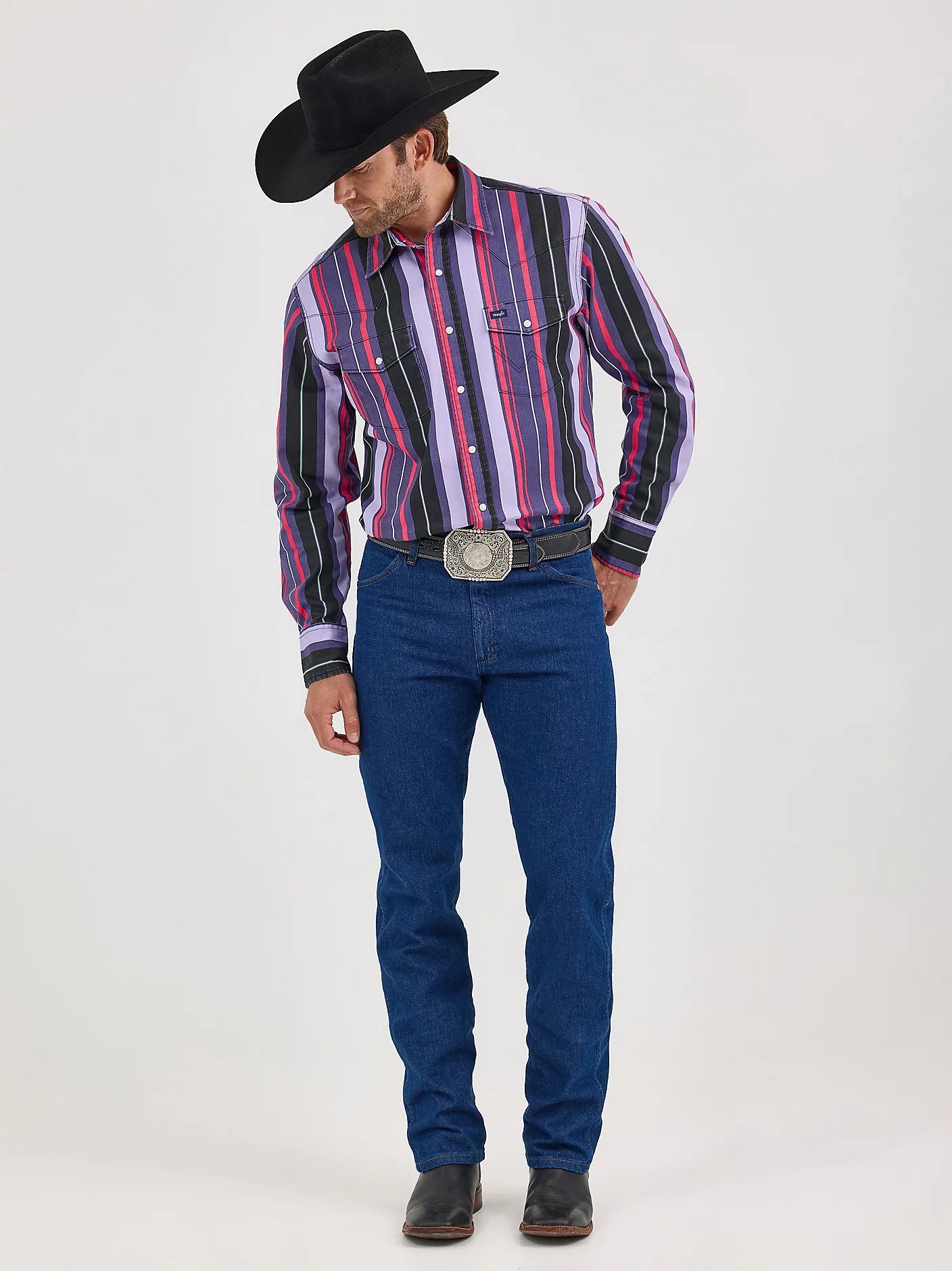 VINTAGE-INSPIRED BRUSHPOPPER WESTERN SNAP WORKSHIRT