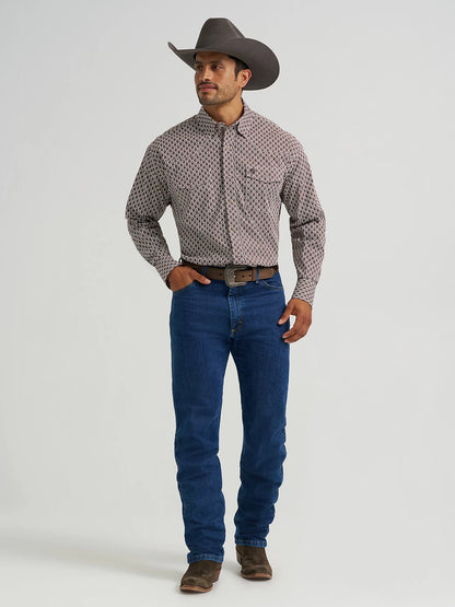 WRANGLER® GEORGE STRAIT™ TROUBADOUR LONG SLEEVE WESTERN SNAP SHIRT