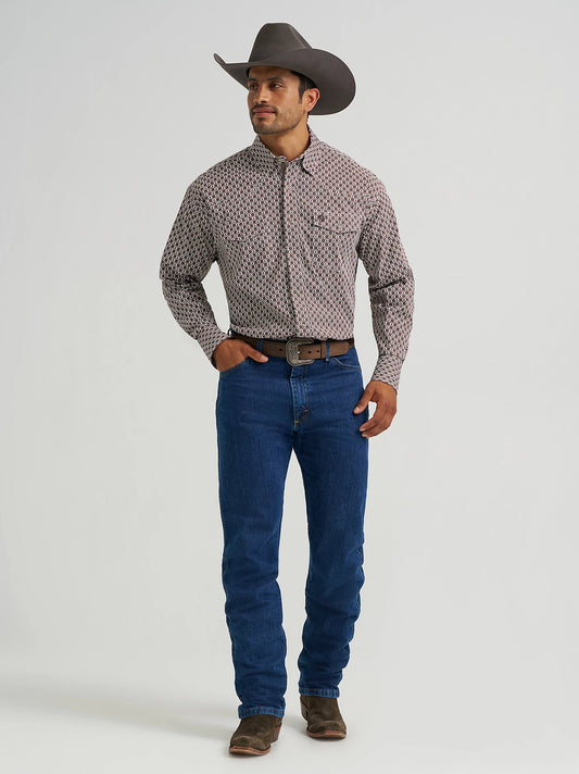 WRANGLER® GEORGE STRAIT™ TROUBADOUR LONG SLEEVE WESTERN SNAP SHIRT