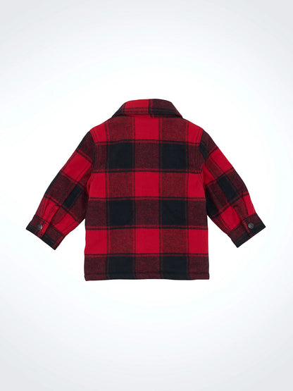 Little Boy's Wrangler Quilt Lined Flannel Shirt Jacket