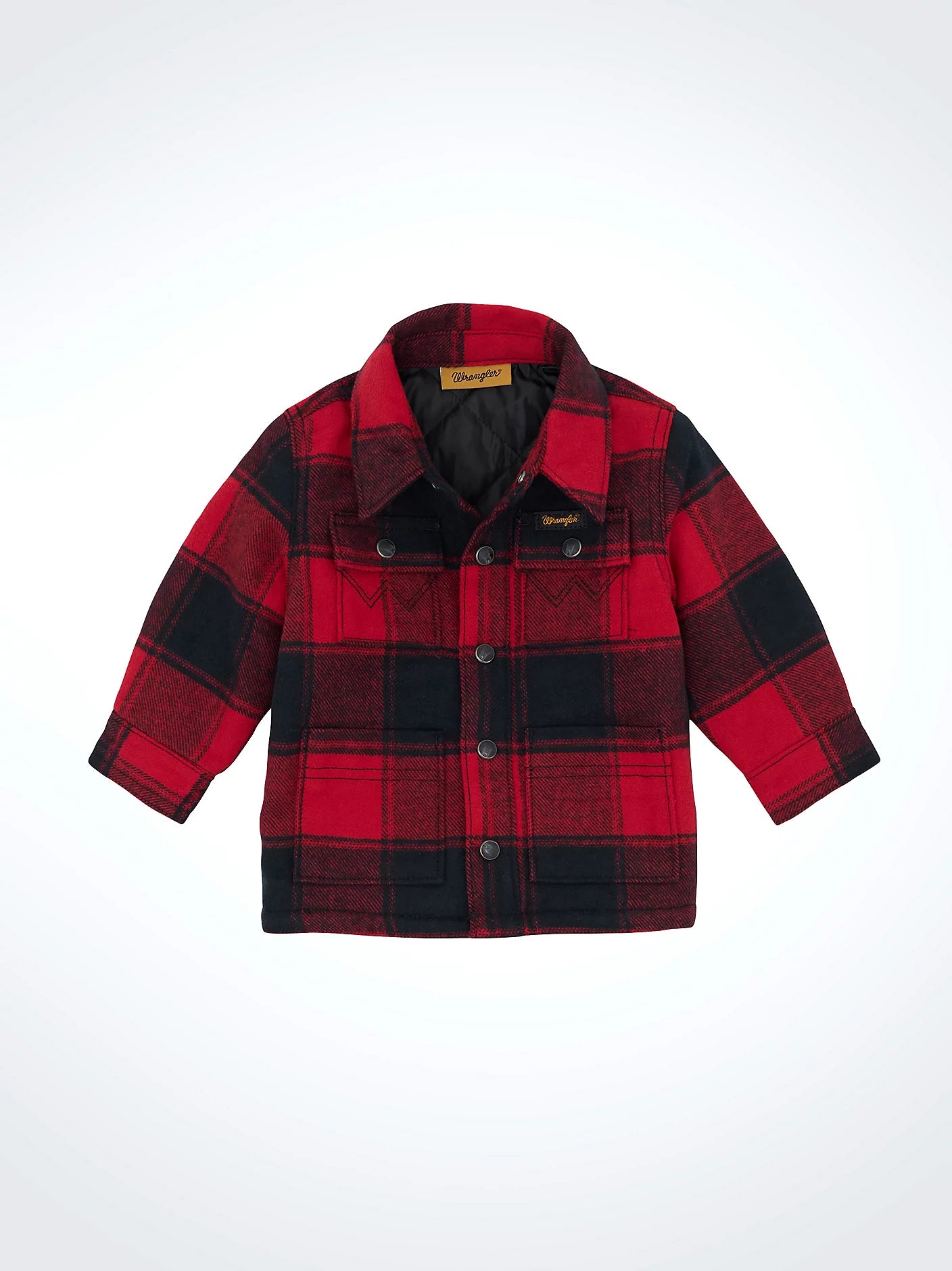 Little Boy's Wrangler Quilt Lined Flannel Shirt Jacket