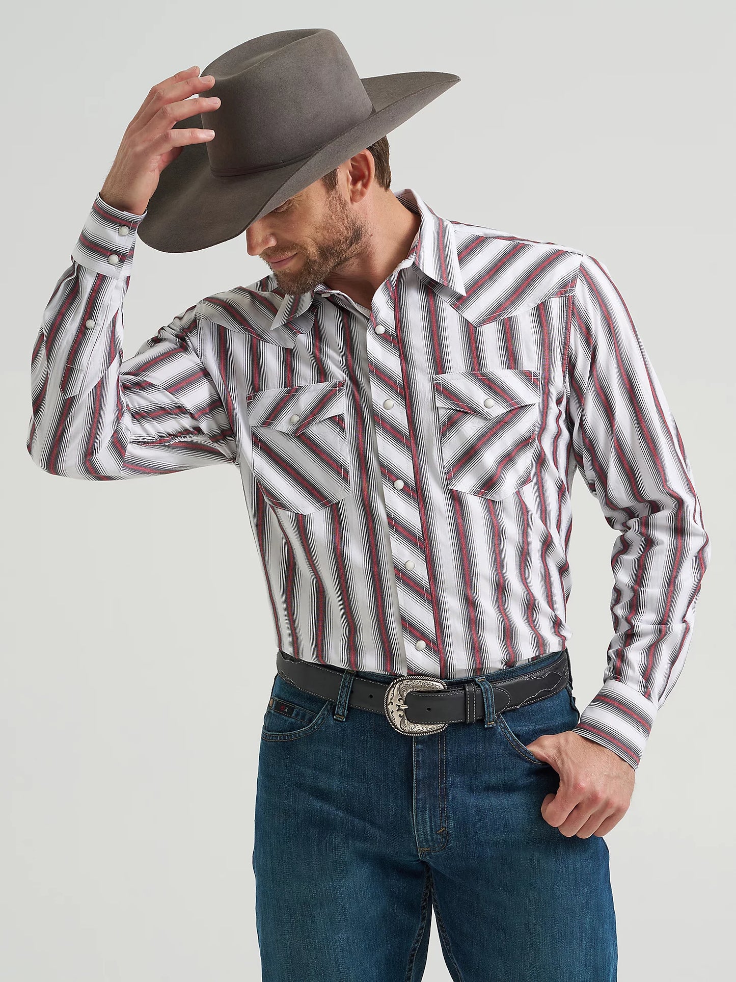 MEN'S 20X® COMPETITION ADVANCED COMFORT LONG SLEEVE TWO POCKET WESTERN SNAP SHIRT