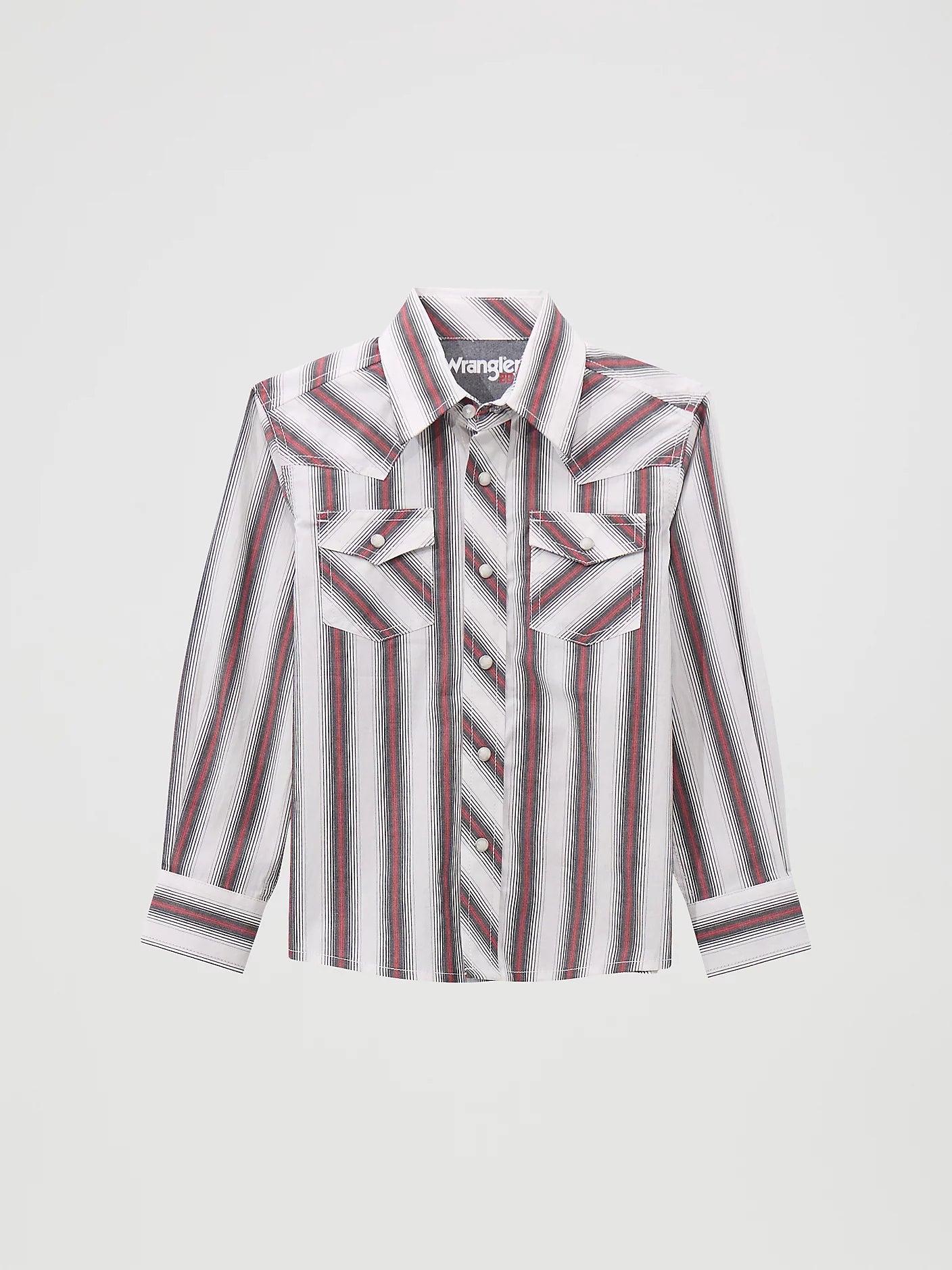 BOY'S WRANGLER® 20X® ADVANCED COMFORT WESTERN SNAP PRINT SHIRT