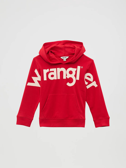 GIRL'S WRANGLER BOLD LOGO HOODIE