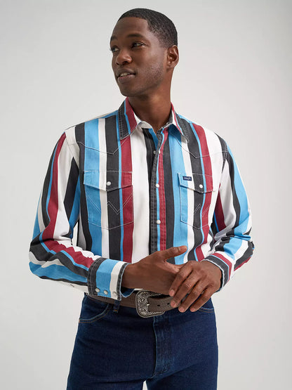 Vintage-Inspired Brushpopper Western Snap Workshirt