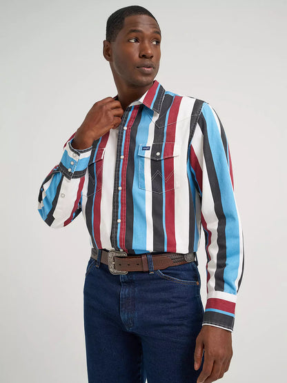 Vintage-Inspired Brushpopper Western Snap Workshirt