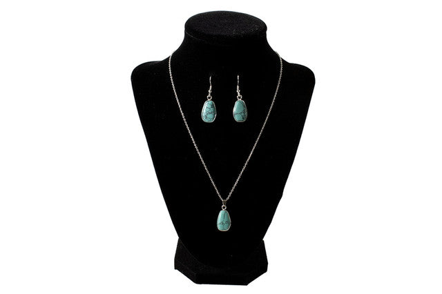 Blazin Roxx Womens Turquoise Stone Jewlery Set