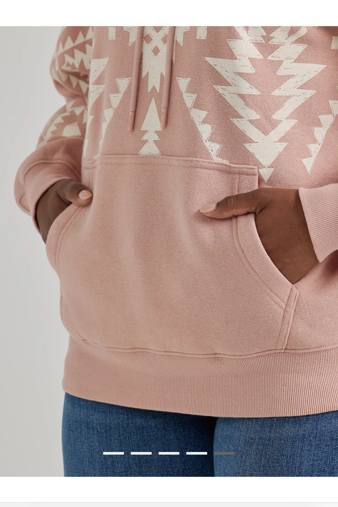 Southwest Pink Kabel Hoodie
