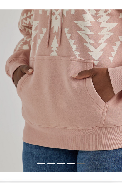 Southwest Pink Kabel Hoodie