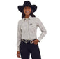 Wrangler Women's White Retro Party Western Snap Shirt