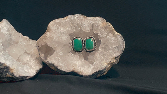 Kingman Turquoise Stud Earrings