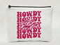 Dark Hot Pink Vintage Western Country Cow Print Cowboy Hat Howdy