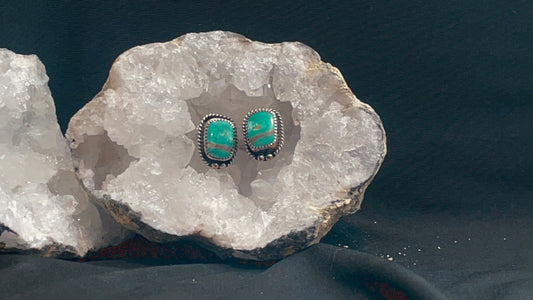 Kingman Turquoise Stud Earrings