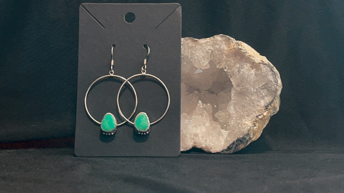 Kingman Turquoise Dangle Earrings