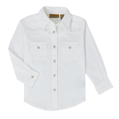 Girls Western Top - White