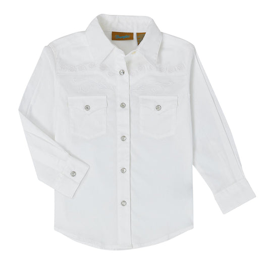 Girls Western Top - White