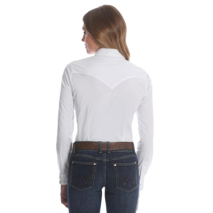 White Long Sleeve Solid Shirt