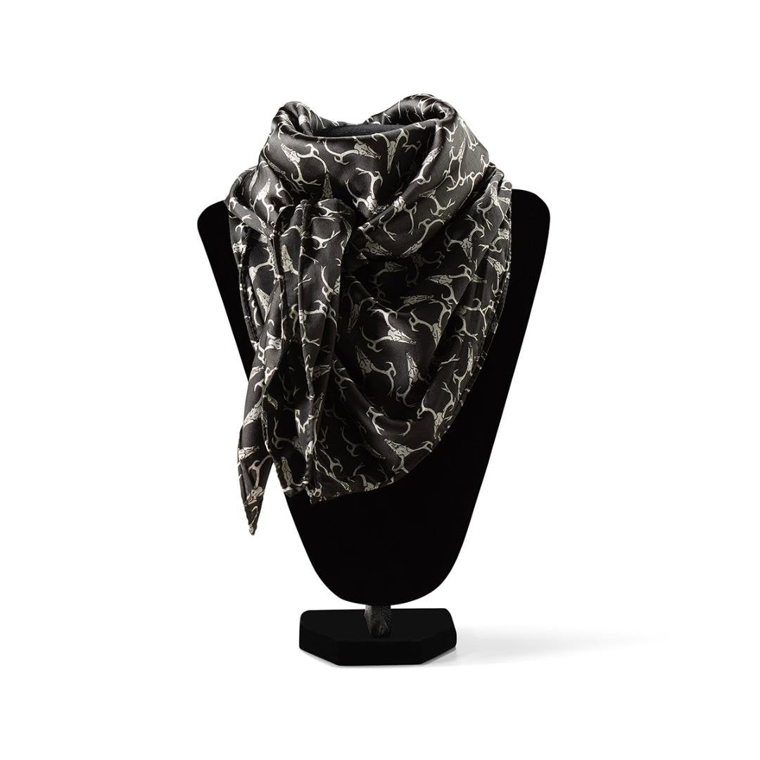 Ariat Deer Skull Wild Rag, Black