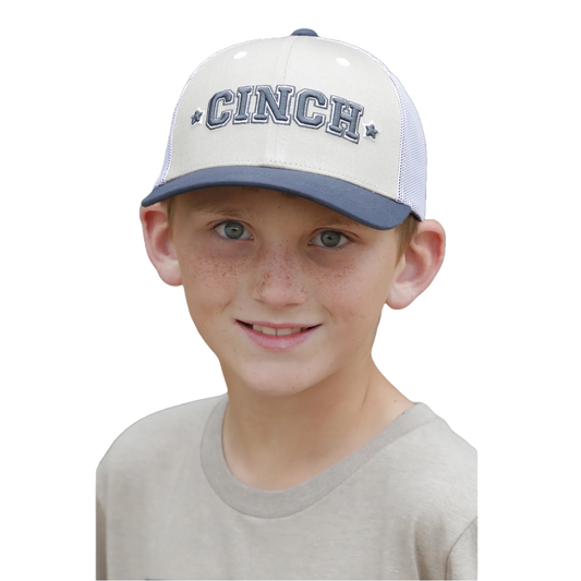 Cinch Youth Boy's FlexFit Khaki Trucker Cap
