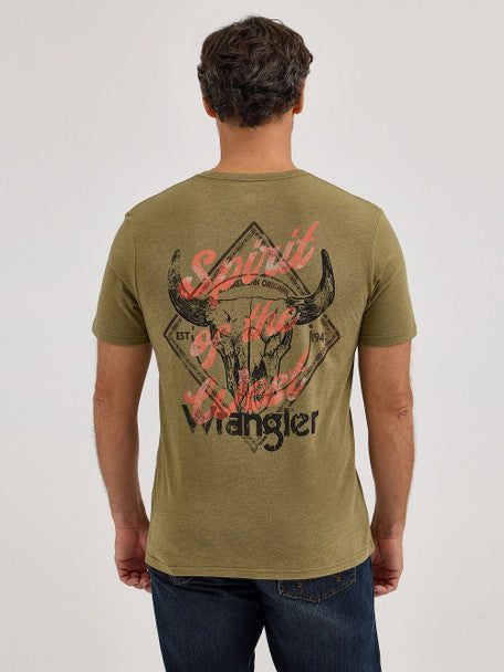 WRANGLER SPIRIT OF THE WEST OLIVE PRINT