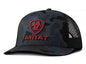 Ariat Mens Cap SnapBack Camo 3D Embroidered Logo Navy
