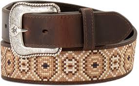 Ariat Men's Rattlesnake Embroidered Western Belt