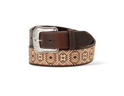Ariat Men's Rattlesnake Embroidered Western Belt